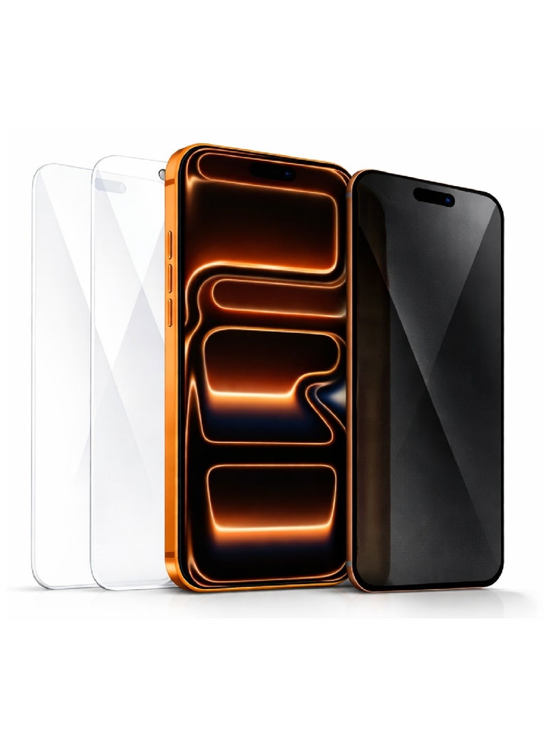 MOBM 3-Pack Screen Protection for iPhone 17 Pro 6.3-Inch - Image 1